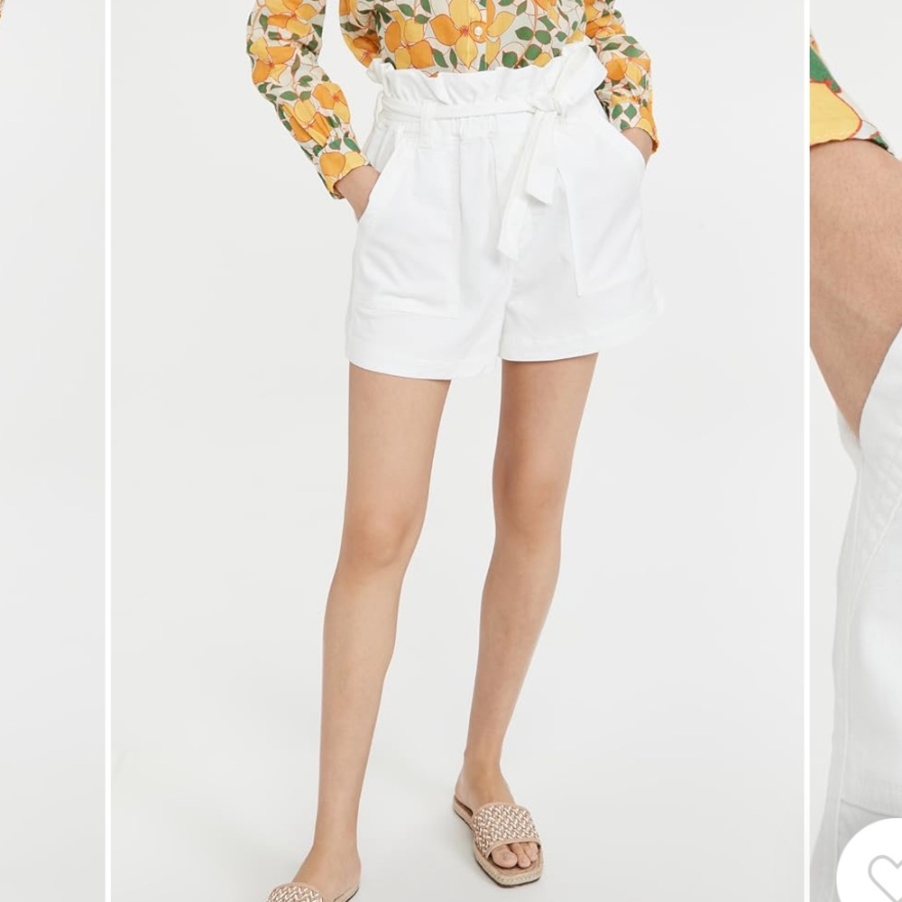 Splendid Ryland Paperbag Shorts in Navy Blue